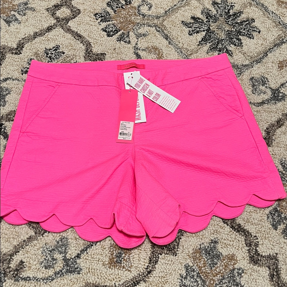 NWT Lilly Pulitzer buttercup short Prosecco pink size 10